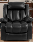 Ergonomischer elektrischer Relaxsessel mit Heiz‑ und Massagefunktion & Aufstehhilfe – Vollflächige Liegeposition für Senioren & Büroangestellte, Echtlederbezug, USB‑C‑Ladeanschluss