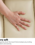 Ergonomischer elektrischer Relaxsessel mit Heiz‑ und Massagefunktion & Aufstehhilfe – Vollflächige Liegeposition für Senioren & Büroangestellte, Echtlederbezug, USB‑C‑Ladeanschluss