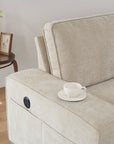 Ergonomisches modulares Ecksofa mit Chaiselongue und Stauraum, wendbarem Design, abnehmbarem Chenille‑Bezug &amp; USB‑C‑Ladeanschluss – Ideal für Wohnzimmer, Gästezimmer und kompakte Wohnräume