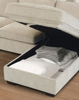 Ergonomisches modulares Ecksofa mit Chaiselongue und Stauraum, wendbarem Design, abnehmbarem Chenille‑Bezug &amp; USB‑C‑Ladeanschluss – Ideal für Wohnzimmer, Gästezimmer und kompakte Wohnräume
