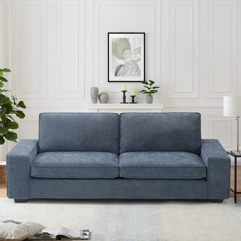 EDILLY Apartment-Sofa, Chenille-Stoff, ideal für kleine Räume