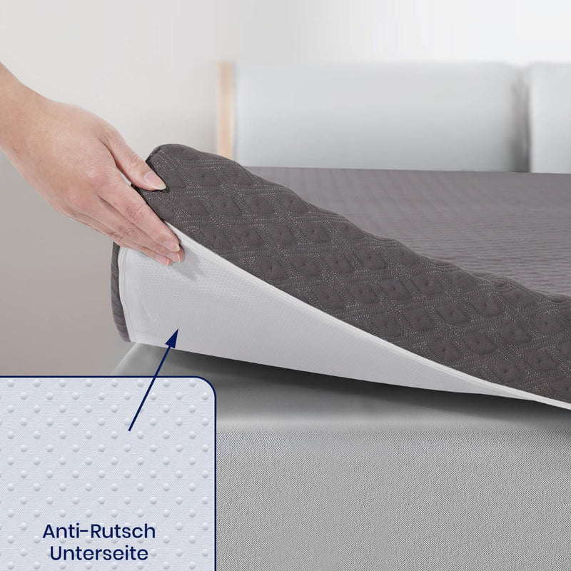 Surmatelas en mousse à mémoire de forme de 7,5 cm de hauteur