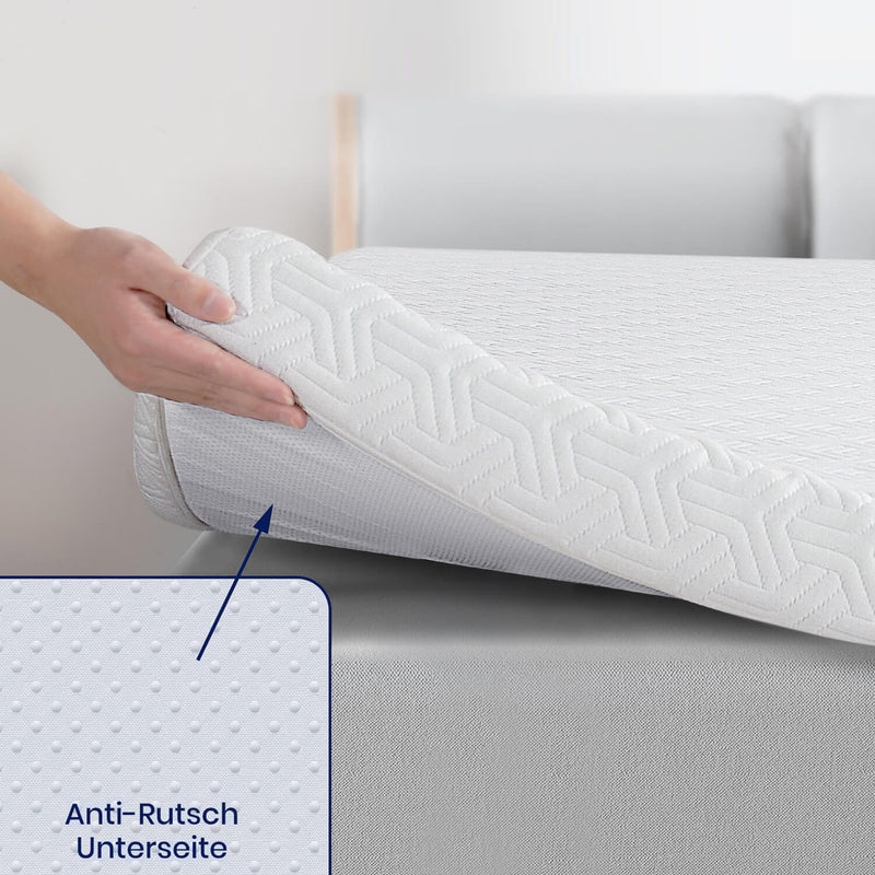 Surmatelas en mousse à mémoire de forme de 7,5 cm de hauteur