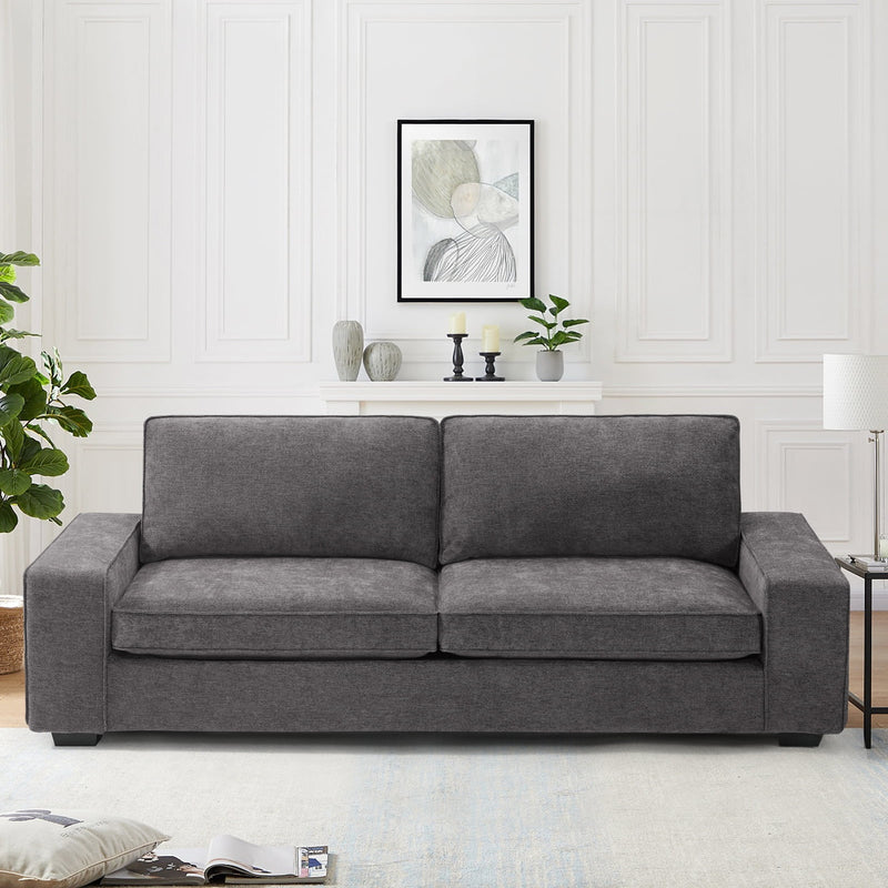 EDILLY Apartment-Sofa, Chenille-Stoff, ideal für kleine Räume