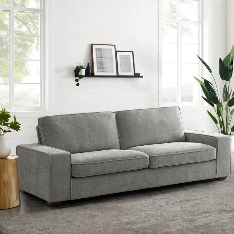 EDILLY Apartment-Sofa, Chenille-Stoff, ideal für kleine Räume