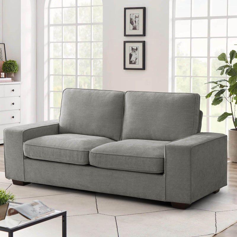 EDILLY Apartment-Sofa, Chenille-Stoff, ideal für kleine Räume