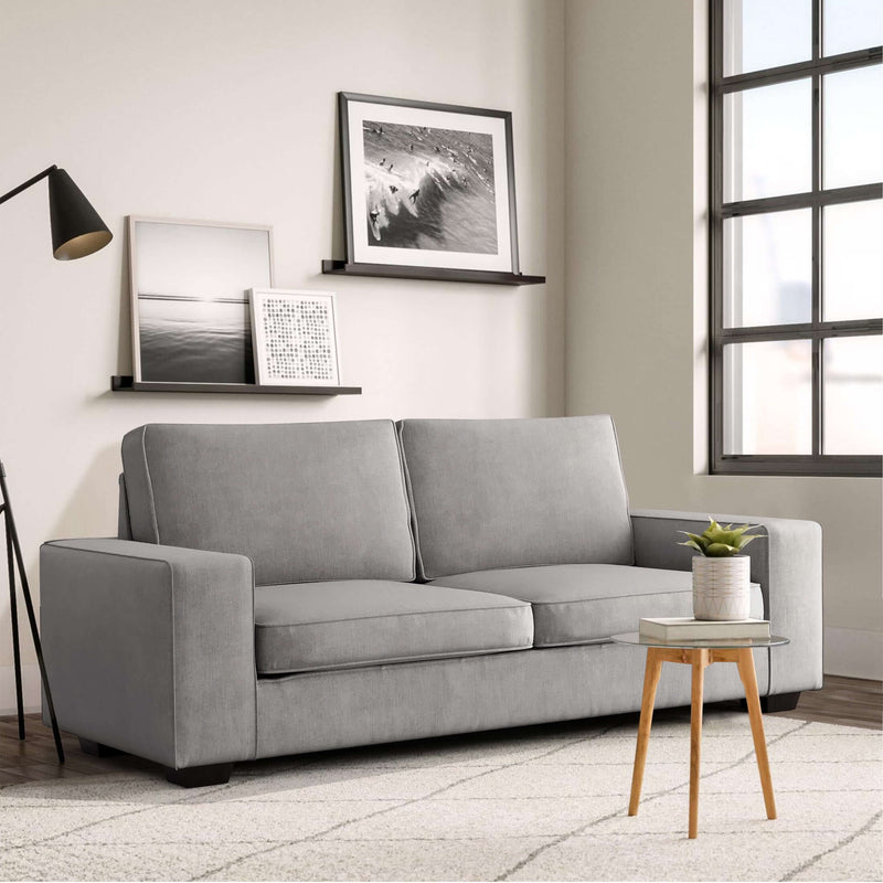 EDILLY Apartment-Sofa, Chenille-Stoff, ideal für kleine Räume