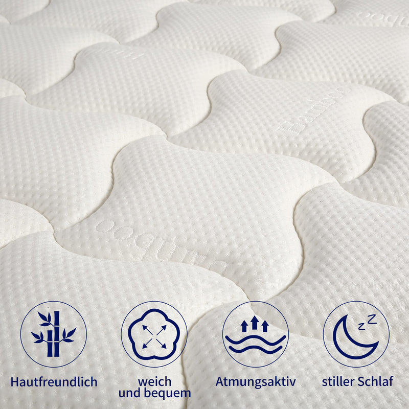 Matelas en mousse à mémoire de forme avec plusieurs zones de confort